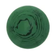 Cabochon rond en résine opaque 12 mm - Malachite x1