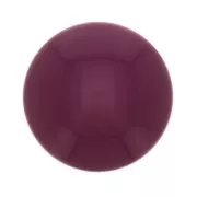 Cabochon rond en résine opaque 12 mm - Aubergine x1