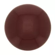 Cabochon rond en résine opaque 14 mm - Grenat x1