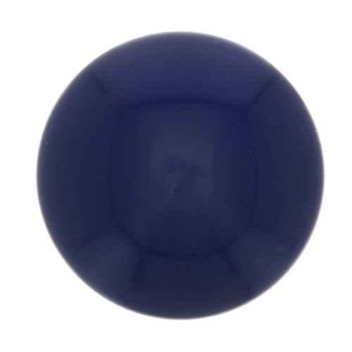 Cabochon rond en résine opaque 14 mm - Bleu marine x1