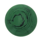 Cabochon rond en résine opaque 14 mm - Malachite x1
