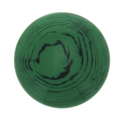 Cabochon rond en résine opaque 14 mm - Malachite x1