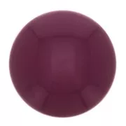 Cabochon rond en résine opaque 14 mm - Aubergine x1