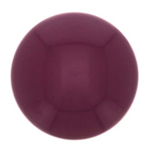 Cabochon rond en résine opaque 14 mm - Aubergine x1