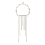 Pendentif design 56x20 mm - Acier inoxydable x1