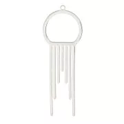 Pendentif design 56x20 mm - Acier inoxydable x1