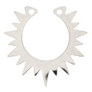 Intercalaire demi-soleil 18x19 mm - Acier inoxydable x1|raw }}