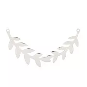 Intercalaire pour collier couronne de laurier 57x13 mm - Acier inoxydable x1