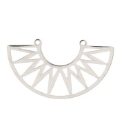 Intercalaire pour collier forme aztèque 39x21 mm - Acier inoxydable x1|raw }}