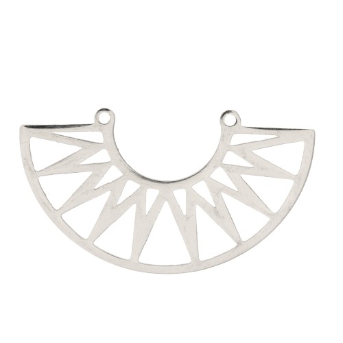 Intercalaire pour collier forme aztèque 39x21 mm - Acier inoxydable x1