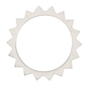 Intercalaire - pendentif soleil 18 mm - Acier inoxydable x1|raw }}