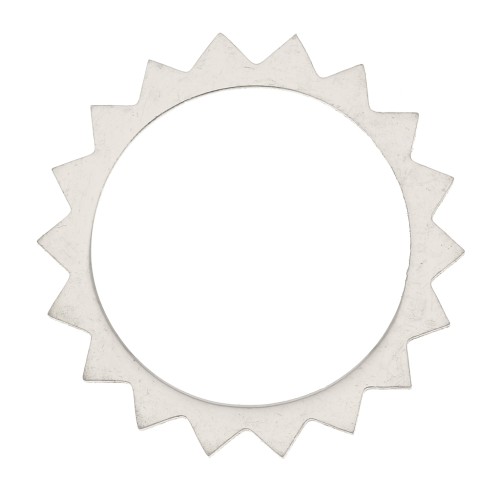 Intercalaire - pendentif soleil 18 mm - Acier inoxydable x1