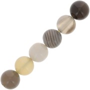 Perles rondes 6 mm pierre gemme Agate du Botswana x15|raw }}
