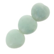 Perles coeurs 14 mm pierre gemme Amazonite x4|raw }}