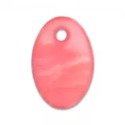Ovales en Nacre 15x10 mm Corail x10