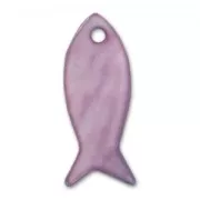 Poissons Nacre 23 mm Mauve x10