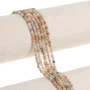 Perles Rondes facettées 3.5 mm pierre gemme - Agate Crazy x38cm