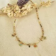 Perles Rondes facettées 2 mm pierre gemme - Agate Crazy x38cm