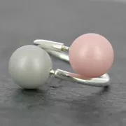 Bague flexible double - Taille 60 pour semi-percées en Argent 925 x1