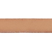 Lacet cuir 10 mm Naturel x30cm