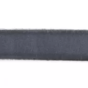 Lacet cuir 10 mm Gris x30cm