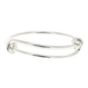 Bague jonc ajustable - Taille 50 à 54 - Argent 925 x1|raw }}