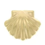 Élément coquillage à coller 14x16 mm - Gold filled (or laminé)  x1