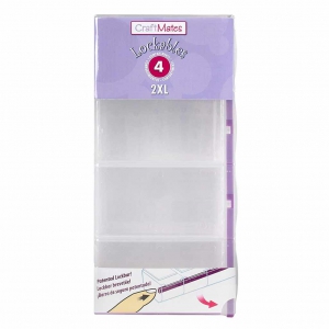 Boite de rangement Craft Mates pour perles rocailles & fournitures 4 compartiments