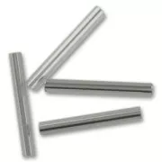 Preciosa Perles rocailles tubes 20 mm Black Diamond Silver Lined x20g