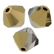 Perles toupies Preciosa - Rondelle Bead 6 mm - Crystal Aurum Half x12|raw }}