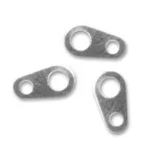 Attaches ovales 6x3 mm rhodié x144