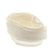 Ruban de soie 10 mm - Ecru x85cm|raw }}