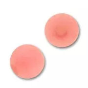 Perles rondes Polaris Dépolies 6 mm Light Peach x10
