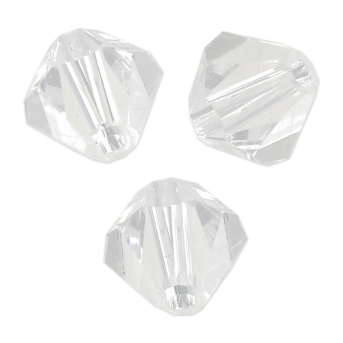 Perles toupies Preciosa - Rondelle Bead 6 mm - Crystal x12