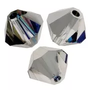 Perles toupies Preciosa - Rondelle Bead 6 mm - Crystal Bermuda Blue x12