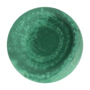 Cabochon rond plat 20 mm en pierre gemme - Malachite x1