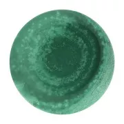 Cabochon rond plat 20 mm en pierre gemme - Malachite x1