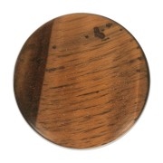 Cabochon rond plat 20 mm - Oeil de tigre x1