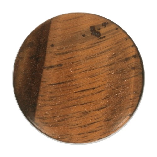Cabochon rond plat 20 mm - Oeil de tigre x1