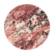 Cabochon rond plat 20 mm - Jaspe léopard x1