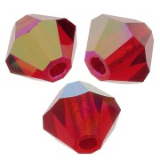 Perles toupies Preciosa - Rondelle Bead 4 mm - Light Siam AB x30|raw }}