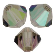 Perles toupies Preciosa - Rondelle Bead 4 mm - Black Diamond AB x30|raw }}