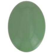 Cabochon ovale en résine opaque 18x13 mm - Vert x1