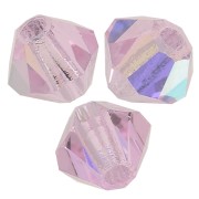 Perles toupies Preciosa - Rondelle Bead 4 mm - Pink Sapphire AB x30