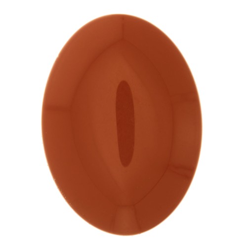 Cabochon ovale en résine opaque 25x18 mm - Terracotta x1