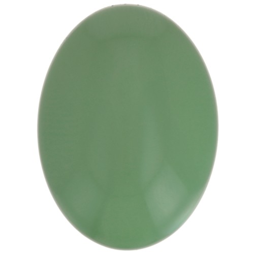 Cabochon ovale en résine opaque 25x18 mm - Vert x1