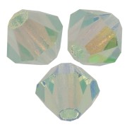 Perles toupies Preciosa - Rondelle Bead 4 mm - Chrysolite AB 2X x30|raw }}