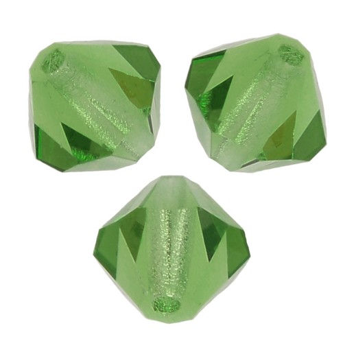 Perles toupies Preciosa - Rondelle Bead 4 mm - Peridot x30