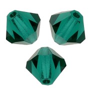 Perles toupies Preciosa - Rondelle Bead 4 mm - Emerald x30