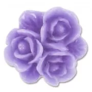 Cabochon rose en résine s 16 mm Violet x1